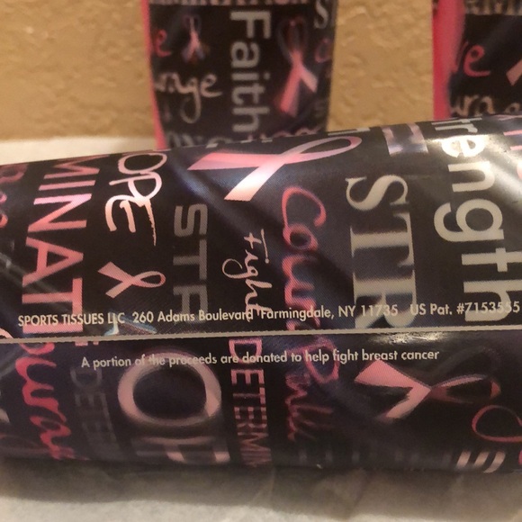 NWOT Sports Tissues LLC 3D Breast Cancer Awareness Plastic Tumblers.  Set of 4. - Picture 8 of 10
